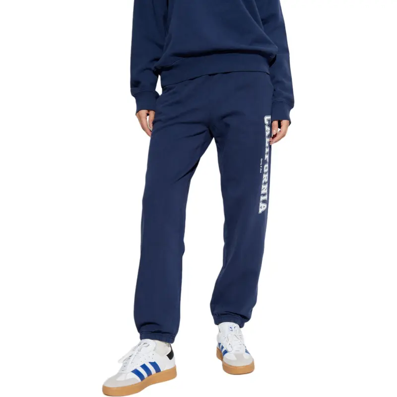 SPORTY & RICH California Printed Drawstring Pants-2