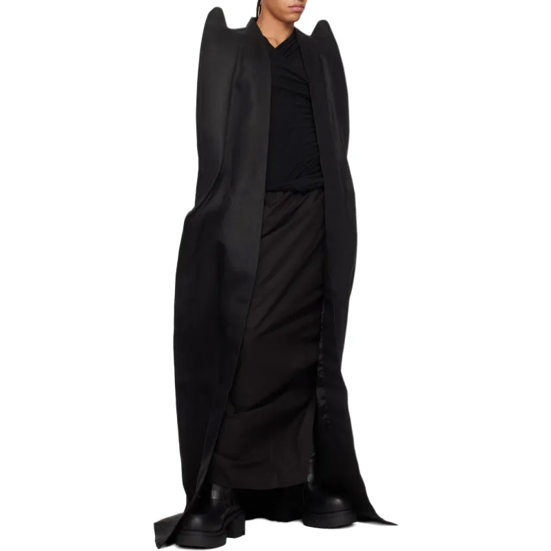 RICK OWENS/RO Cloak Men's Black-2