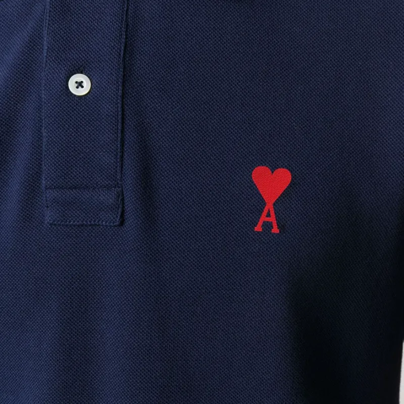 AMIPARIS Ami De Coeur Embroidered Polo Shirt-4