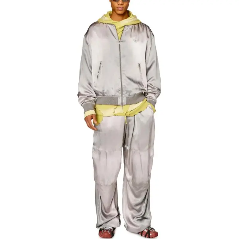 DIESEL Jackets Coats Men's Silver Gray-1