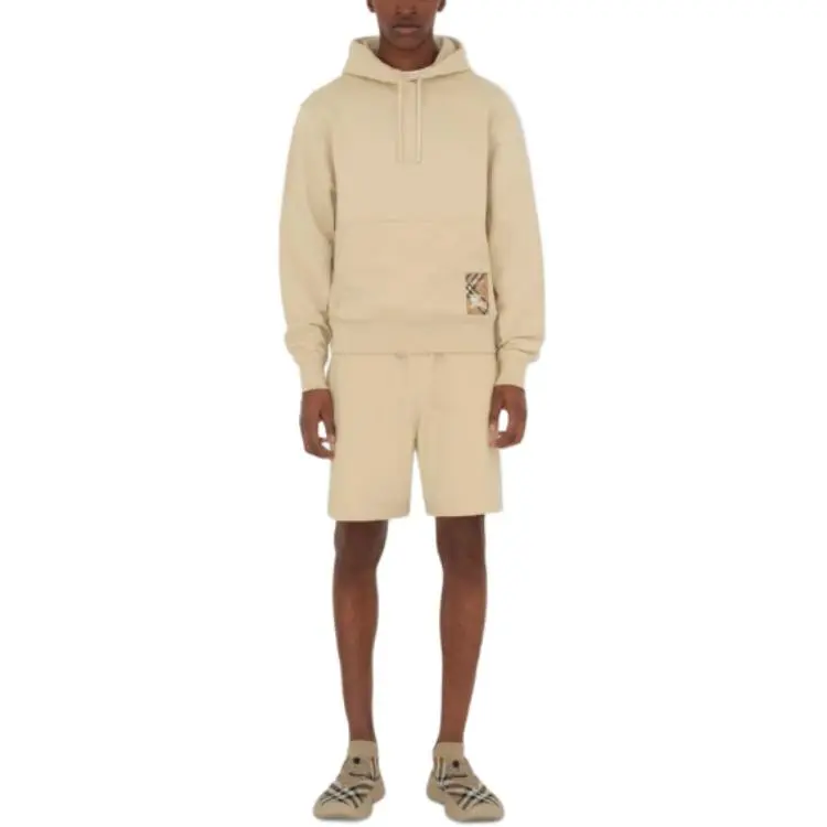 Burberry Check Label Track Shorts-1