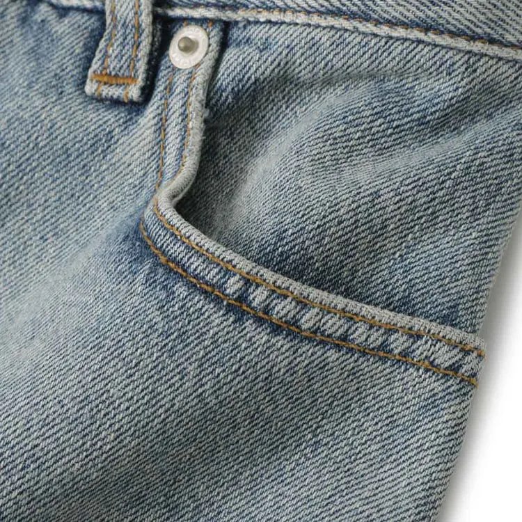 LOEWE Logo Patch Wide Leg Jeans-5