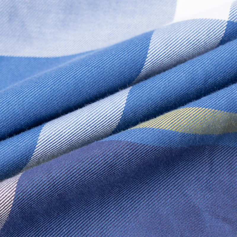 Burberry Shirts Men Blue-4