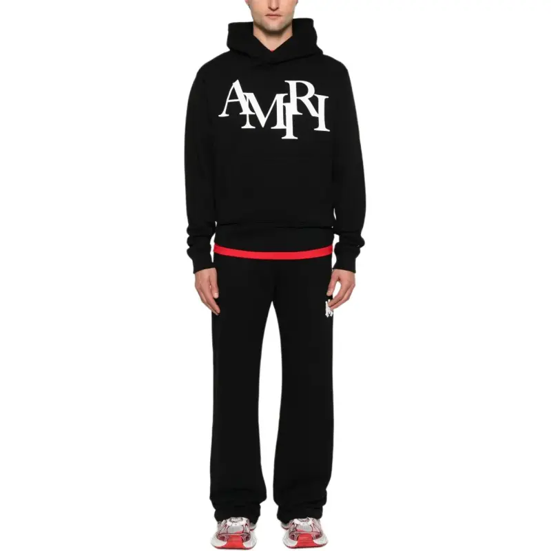 AMIRI Staggered Logo Hoodie-1