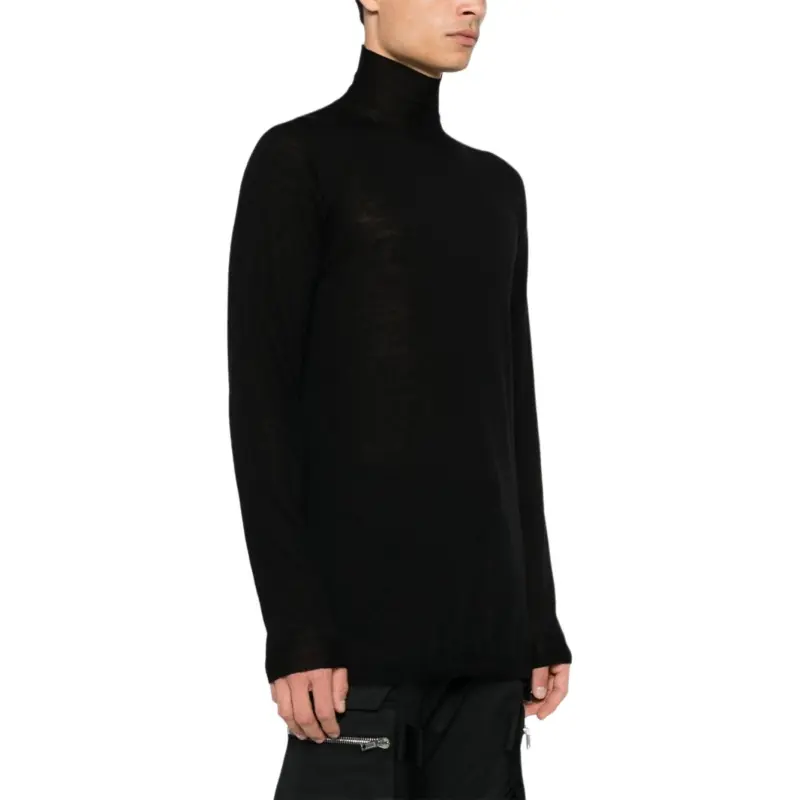 RICK OWENS Level High Neck Knitted Jumper-3