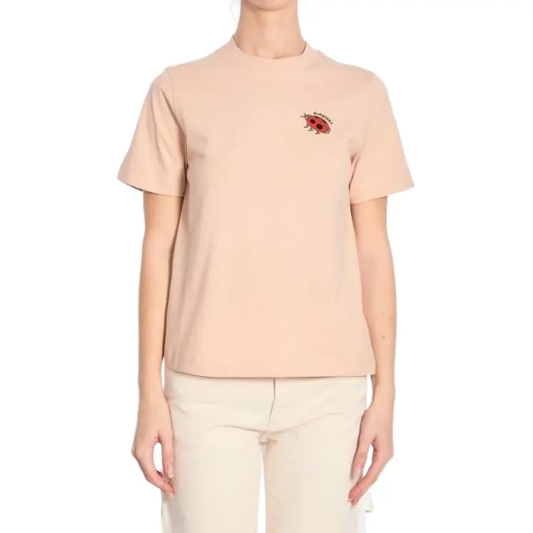 Burberry Logo Printed Crewneck T Shirt-4