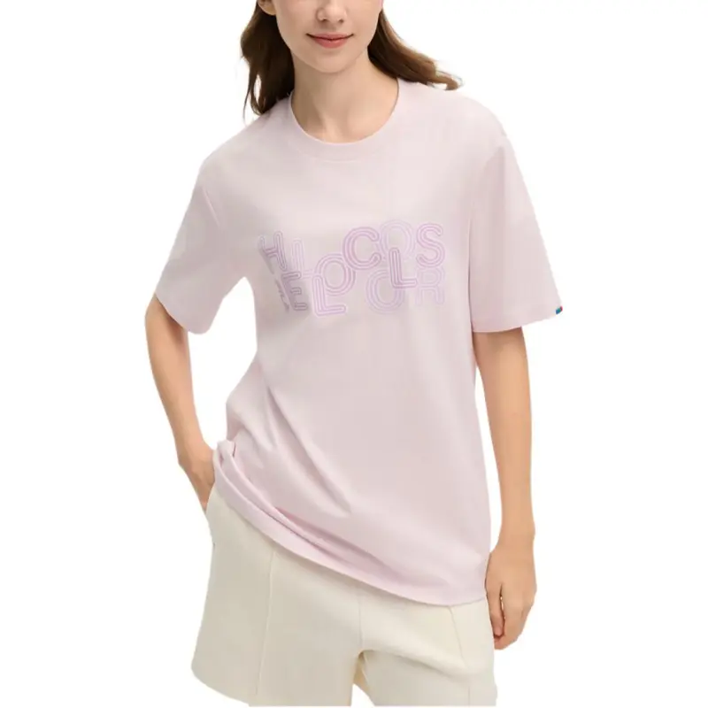 FILA ORIGINALE T Shirt Unisex Light Yellow Purple-1