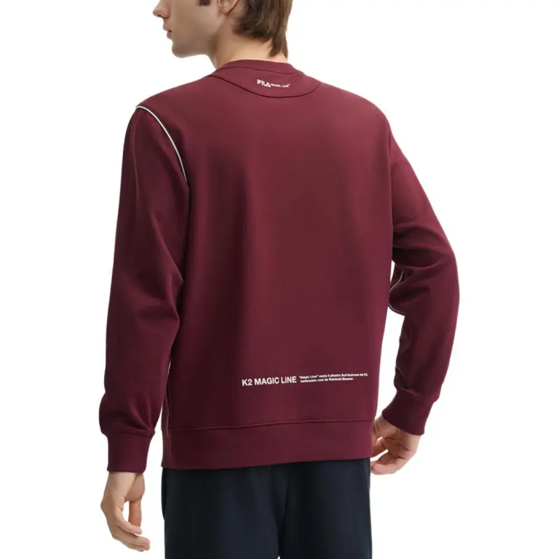 FILA Sweatshirt Men's Tree Port Burgundy-3