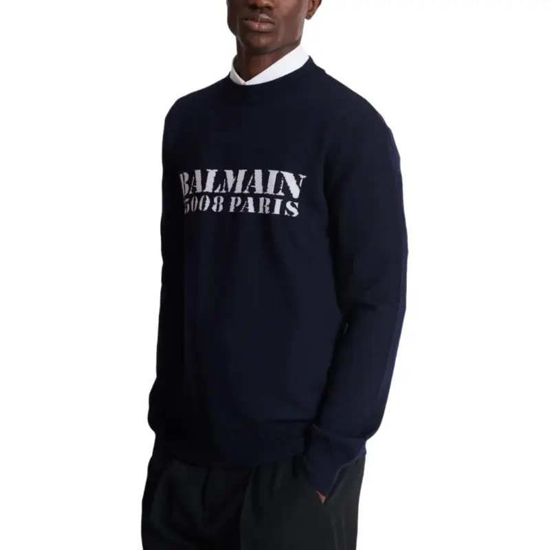 BALMAIN Logo Intarsia knit Jumper-2