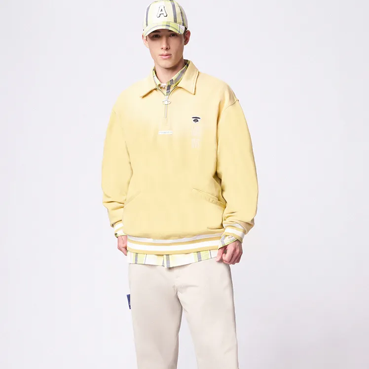 Aape Sweatshirts Men Yellow YEE-2