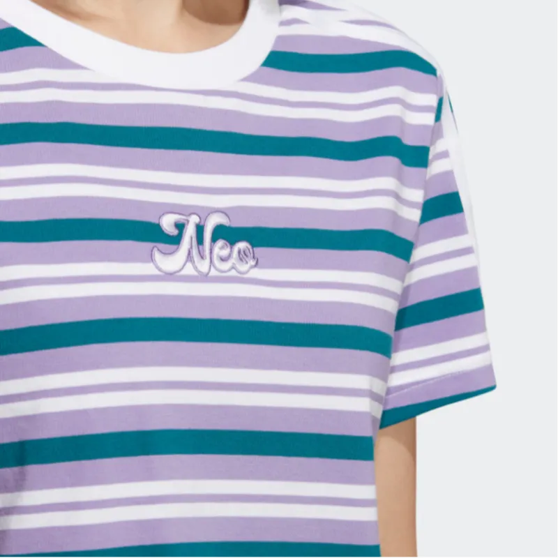 Adidas Neo T Shirt Women's Blue Purple-3
