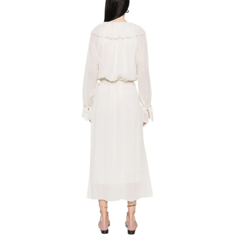 Chloé Gathered Midi Dress-3