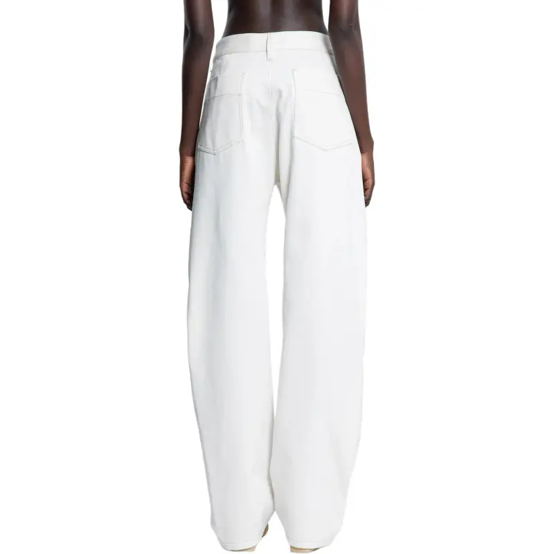 Lemaire Contrast Stitching Tapered Jeans-4