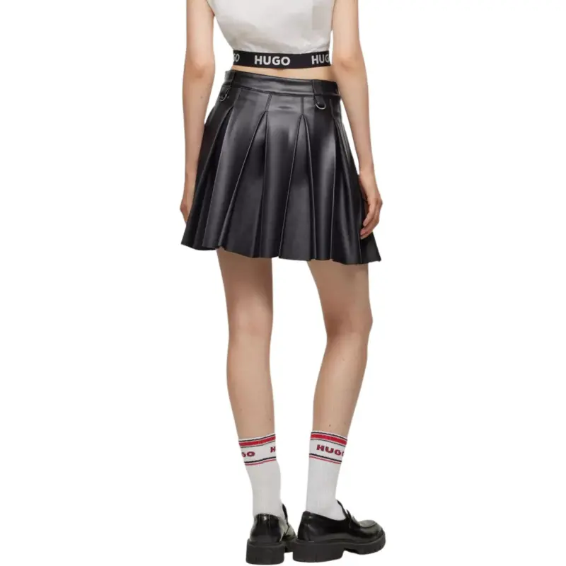 HUGO BOSS Casual Short Skirts Women's Black-1
