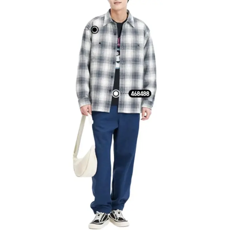 UNIQLO Knitted Sweatpants Unisex Dark Blue-3
