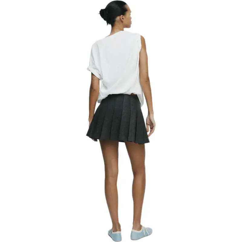 ZARA Casual Short Skirts Women's 1Zebra Print Gray-2