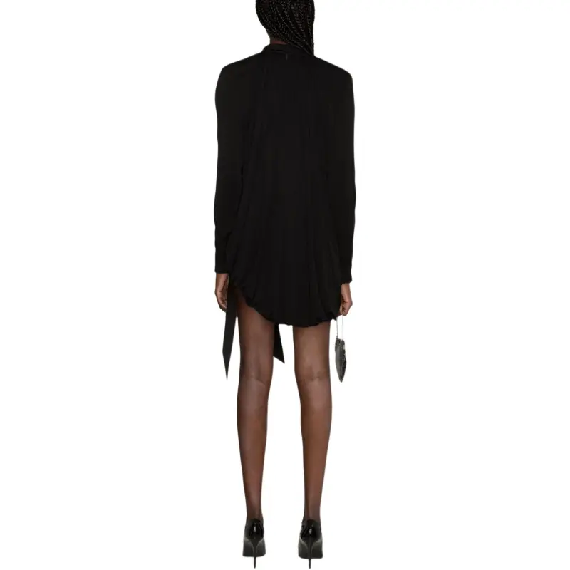 SAINT LAURENT Draped Jersey Mini Dress-2