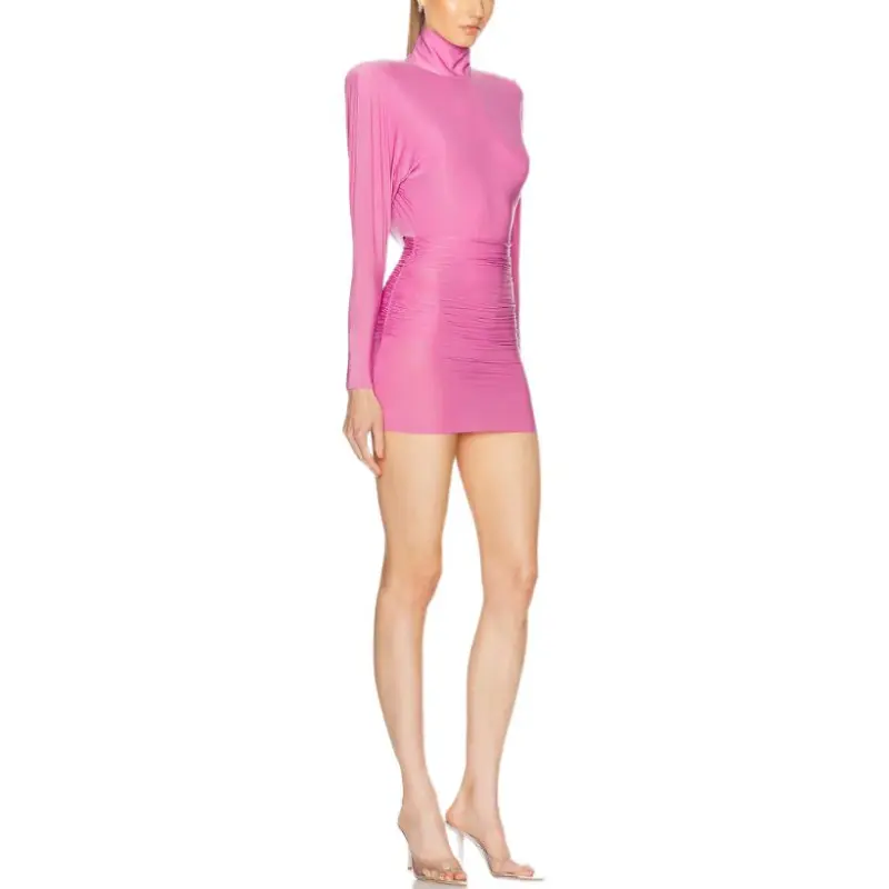 Alex Perry Long Sleeved Dress Women's Pink-2