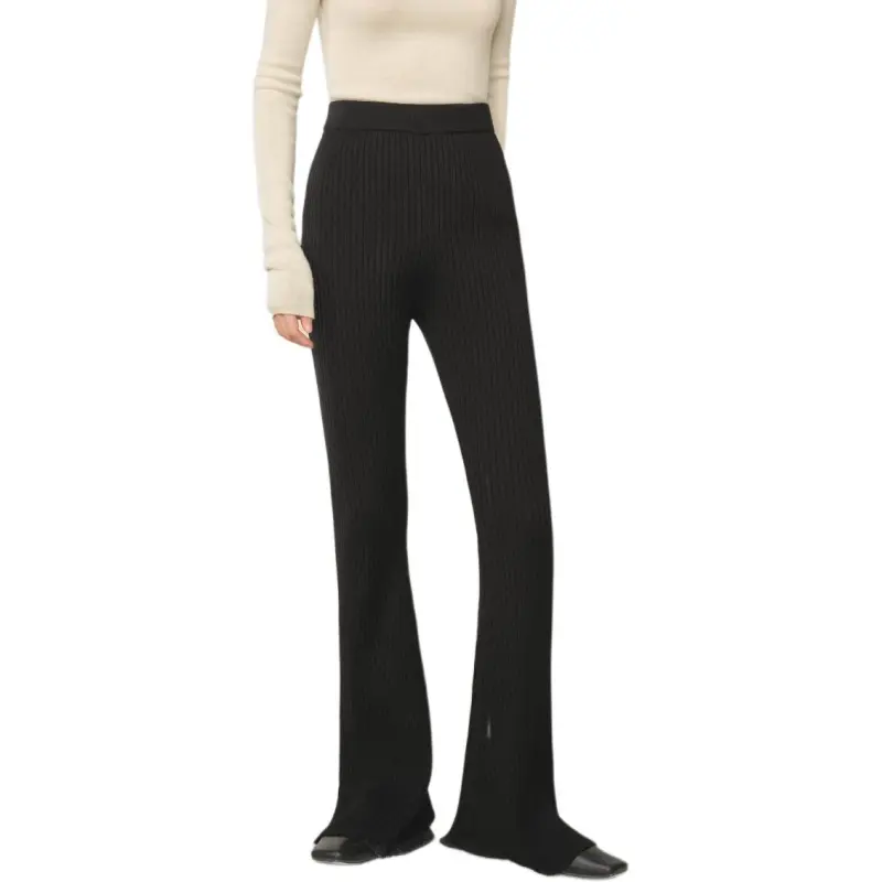Orange Desire Casual Pants Women's Black Elegant Black-1
