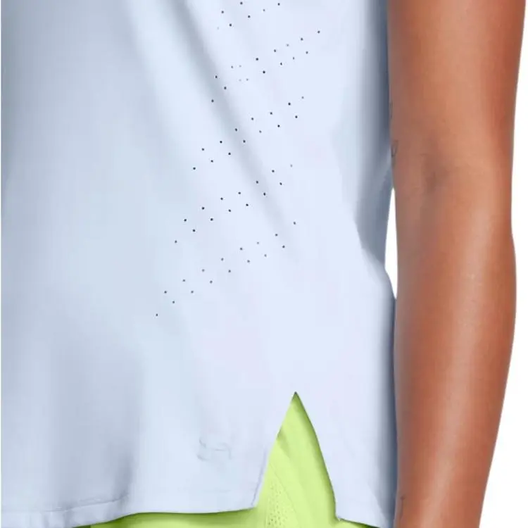 Under Armour Launch Elite T Shirt Women's Rain Cloud Blue-4