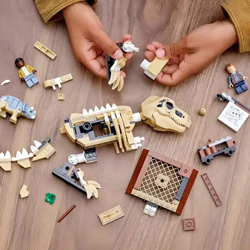 LEGO Jurassic World Collection Tyrannosaurus Rex Fossil Exhibition Building Blocks 198 76940-2