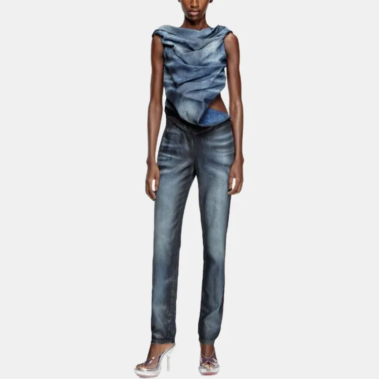 DIESEL De Clodia Fsg Denim Jumpsuit-1