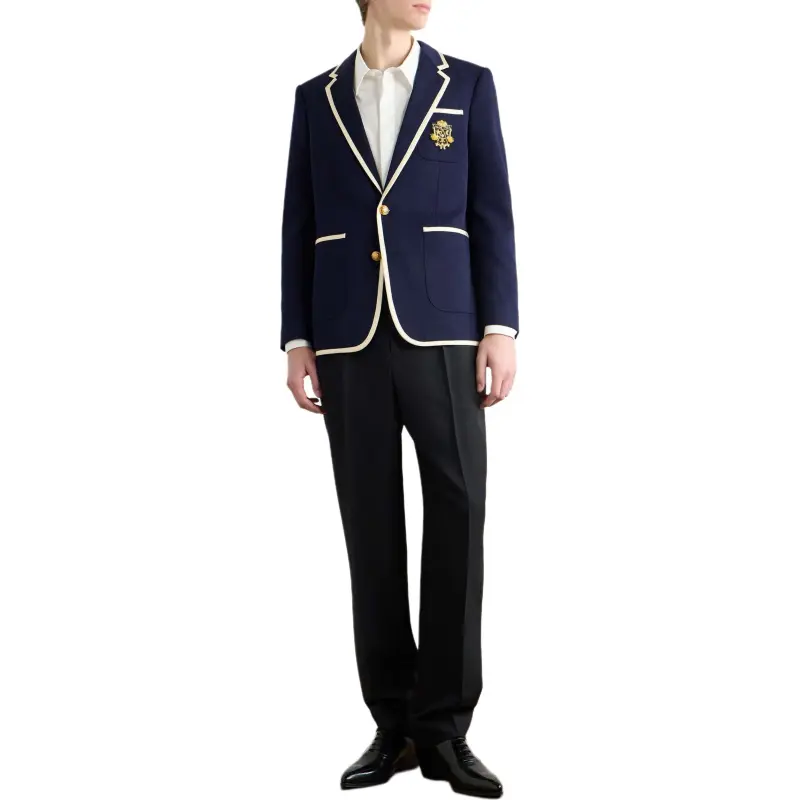 CELINE Blason Classic Jacket In Diagonal Wool-2