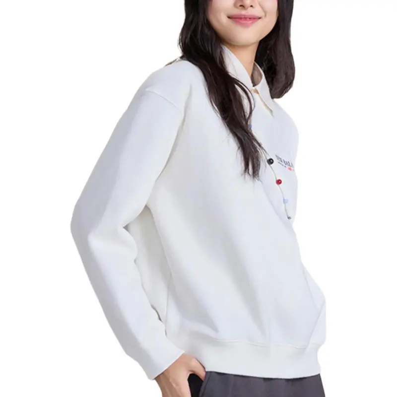 New Balance Sweatshirt Women's Sea Salt White-4