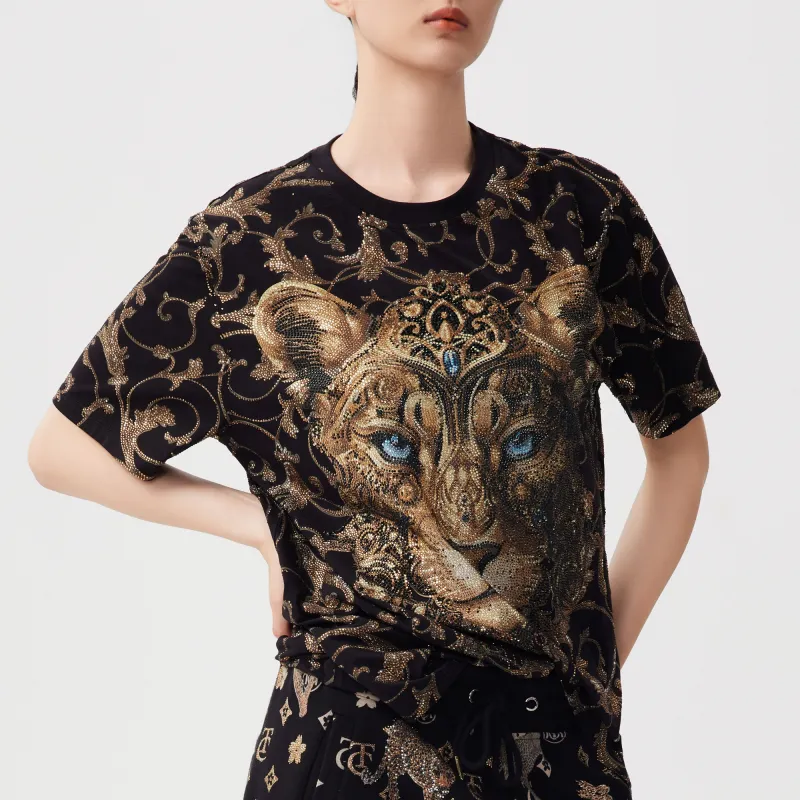 TCH T Shirts Unisex Black Base Gold Logo-4