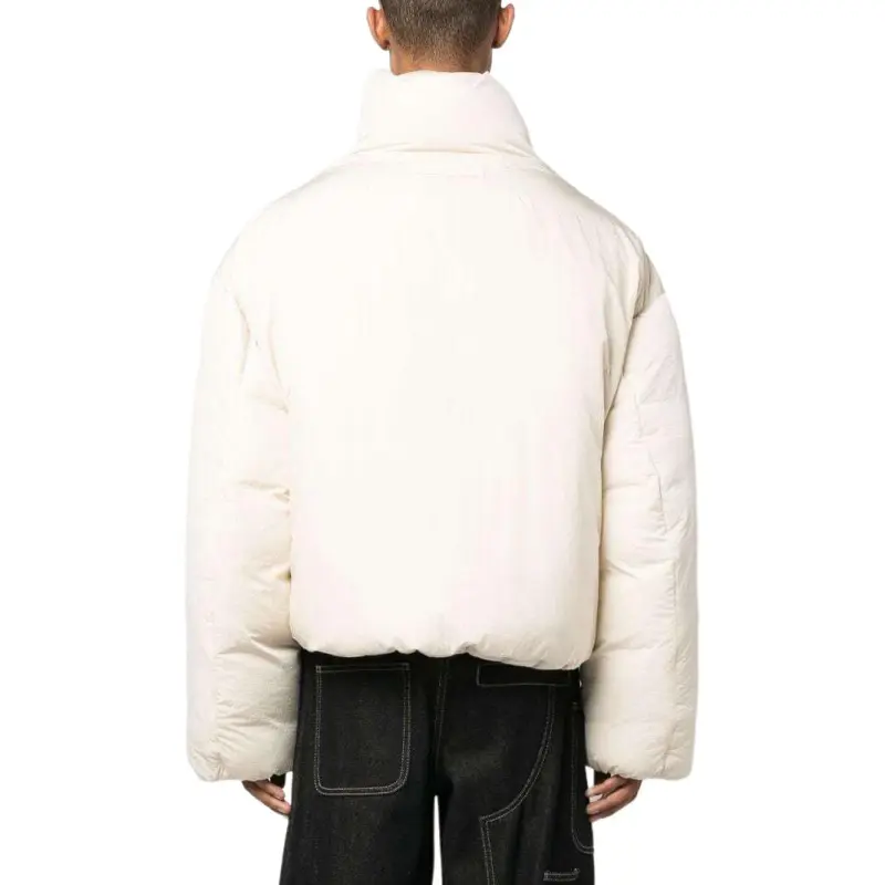 Jacquemus Asymmetric Buttoned Highneck Puffer Jacket-4