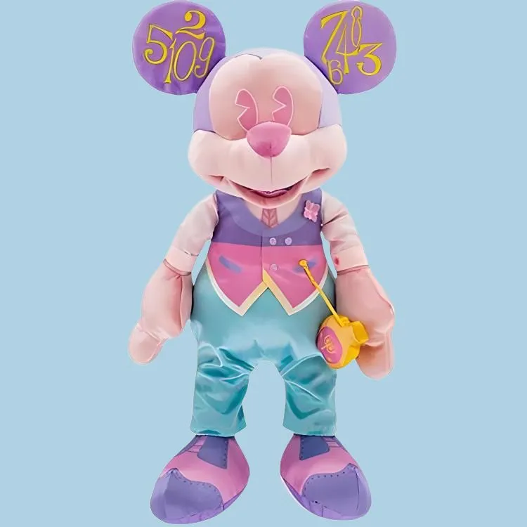 Disney Mickey Mouse Curious Adventurer Mickey Collection, April Travel Mickey Dolls Plush Doll 42cm High-1