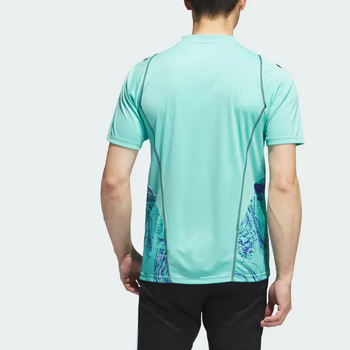 Adidas T-Shirts Men Turquoise-3