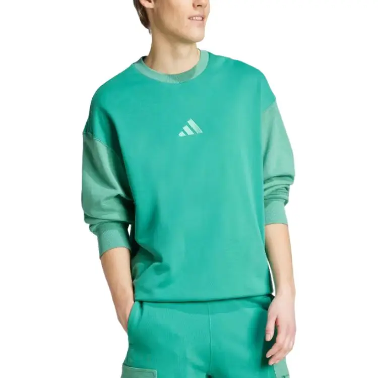 Adidas Free Shipping With AdiClub All Szn French Terry Colorblock Crew Sweatshirt-1