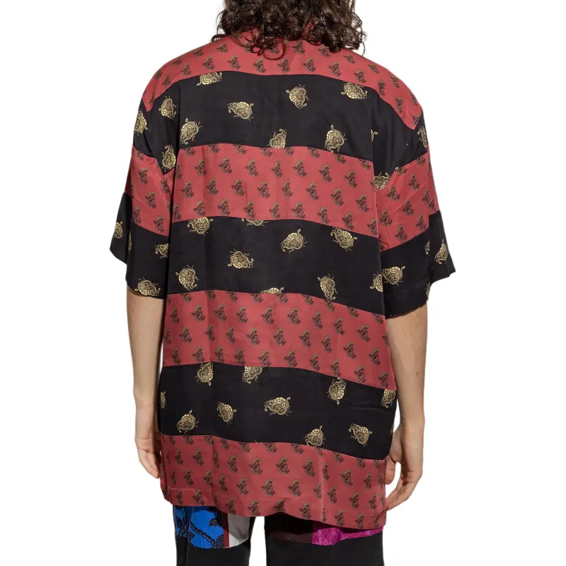DRIES VAN NOTEN Graphic Printed Striped Shirt-2