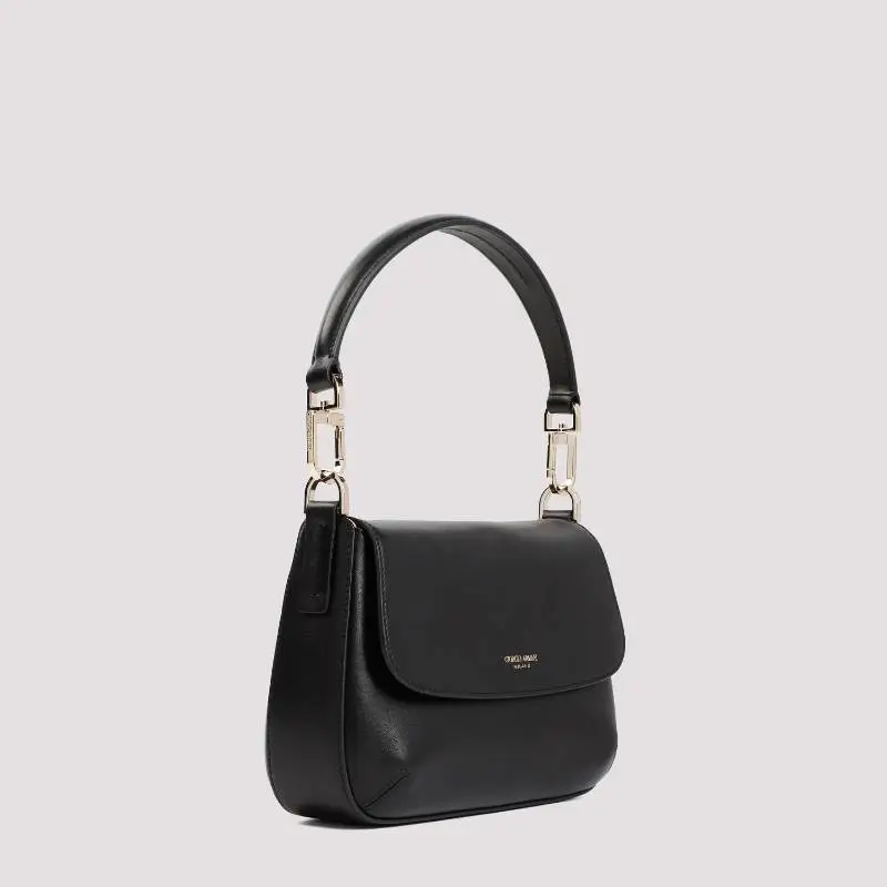AMANI La Prima Sheepskin Handbag Trumpets Women's Black-2