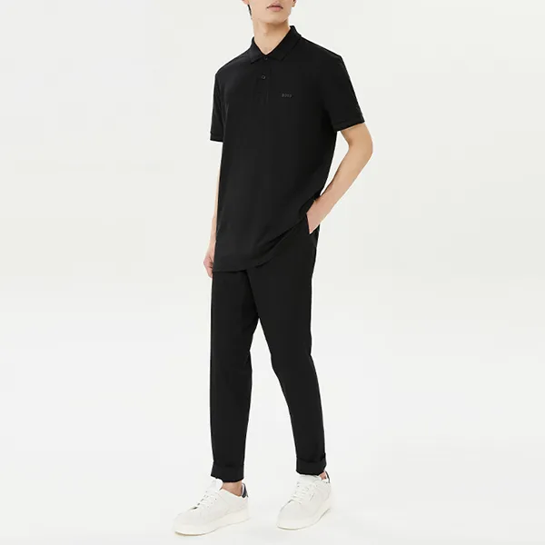 HUGO BOSS Logo Embroidered Polo Shirt-4