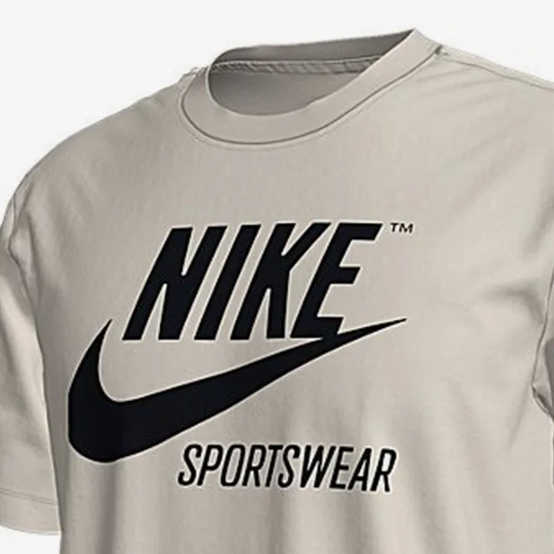 Nike T Shirts Men Gray White-1