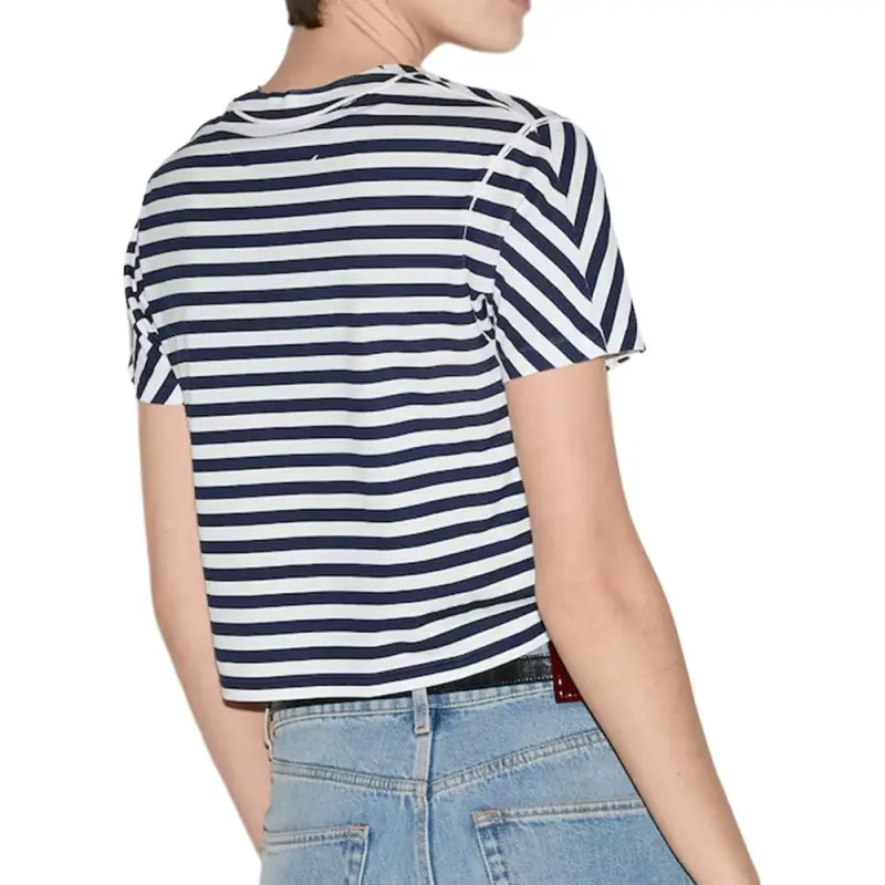 GUCCI Logo Printed Striped T Shirt-2