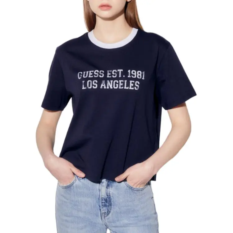 GUESS T Shirt Men's Dark Marine Blue-3