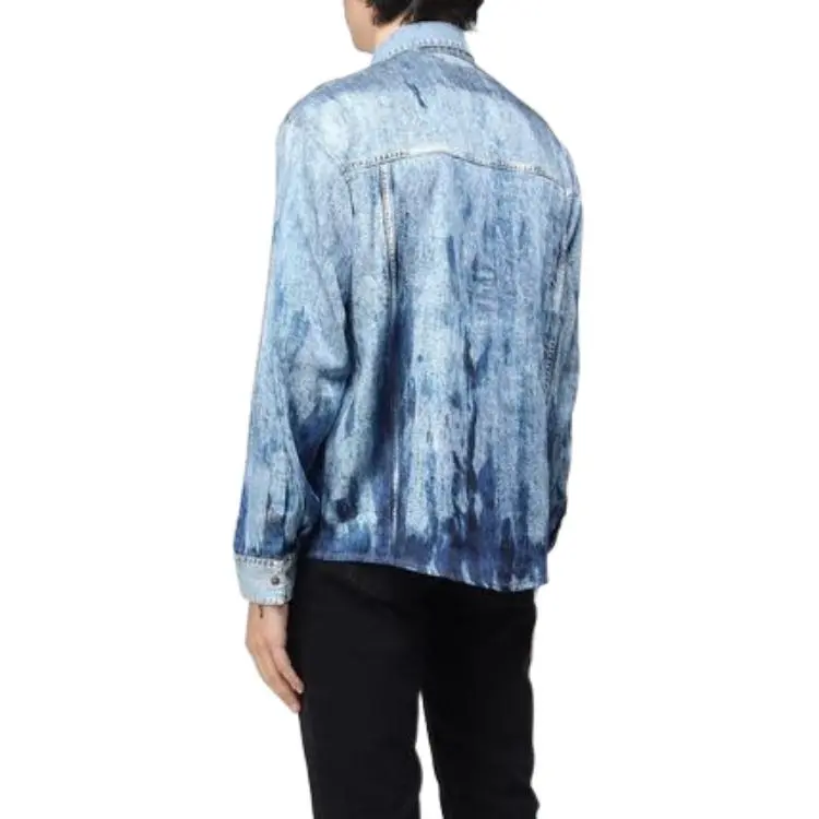 DIESEL Shirts Unisex Blue-4