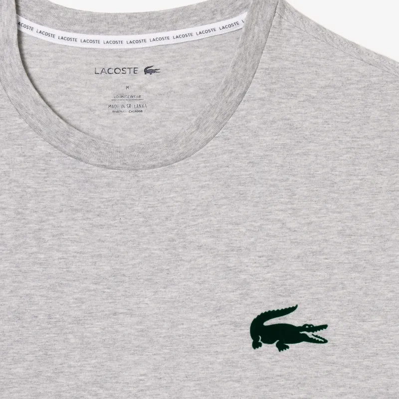 LACOSTE T Shirt Men's Gray China/Green-3