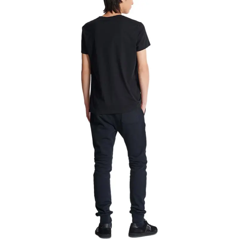 BALMAIN Logo Printed Round Neck T Shirt-3