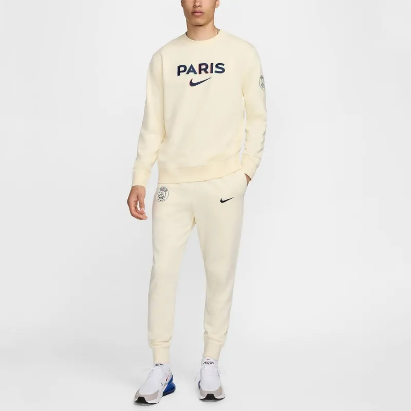 Nike Paris Saint GermainClub Sweatshirt Men's Coconut Milk/Midnight Marine Blue-1