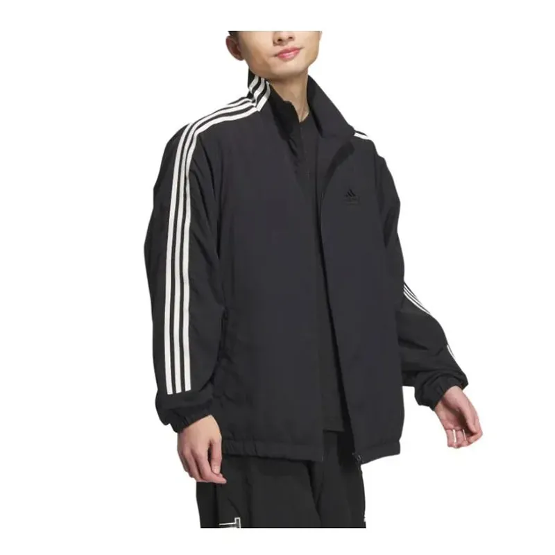 Adidas Jackets Unisex Black+Shopping Bag-4