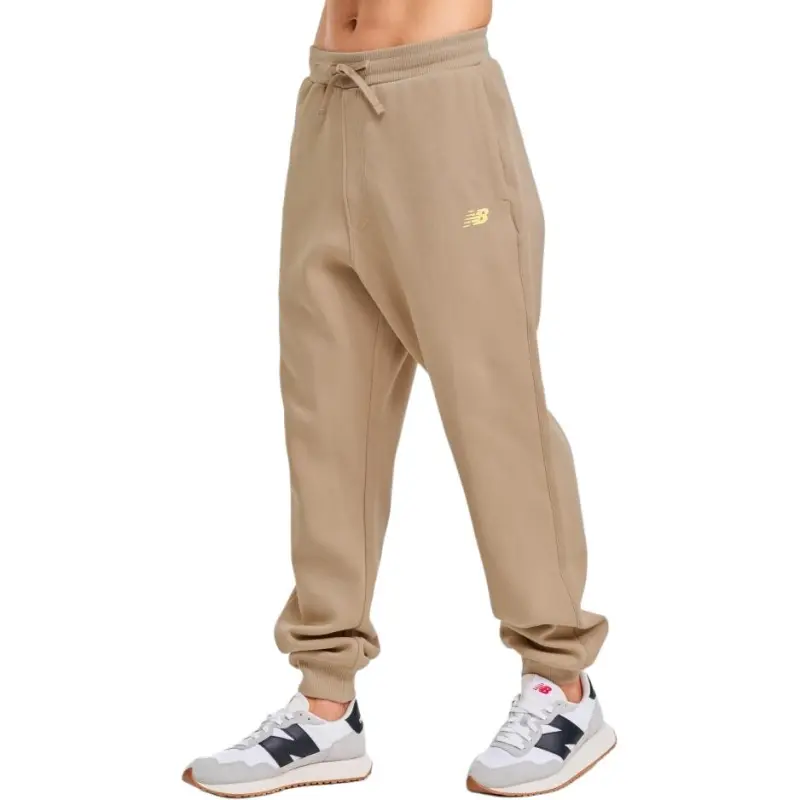 New Balance SS24 Knitted Sports Pants Unisex Camel Color-4