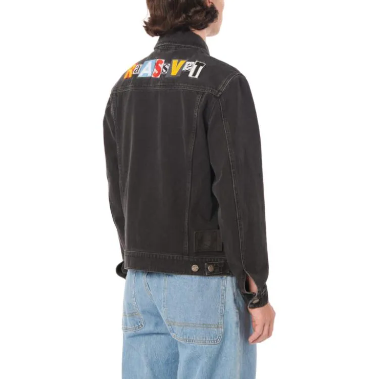 PACCBET Denim Jacket Men's Black-3
