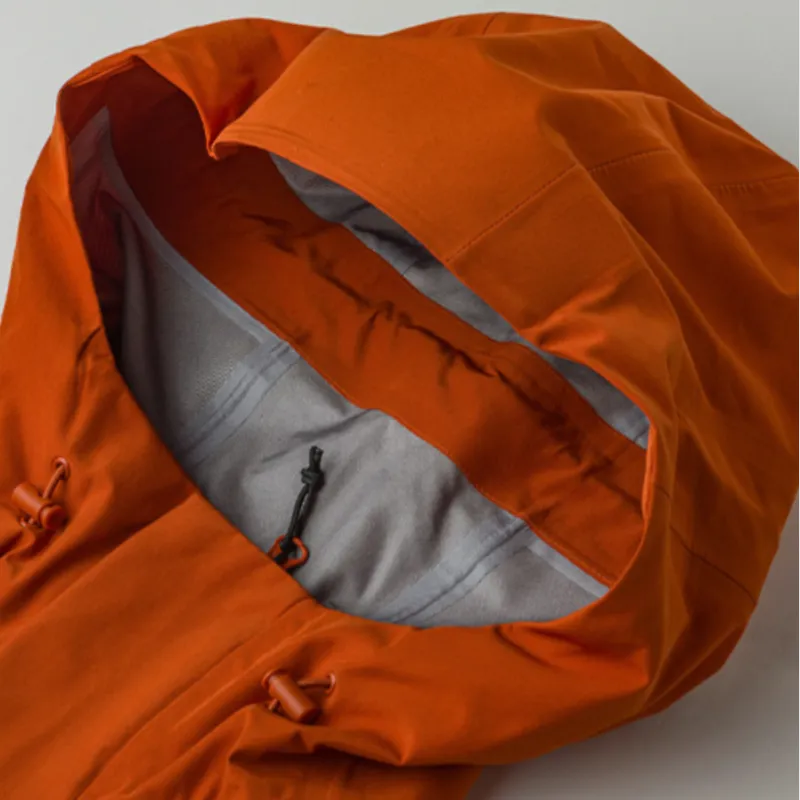 THE NORTH FACE Stormpeak Hiking Waterproof And Breathable Warm Windbreaker Jacket Men's Sunset Orange-5