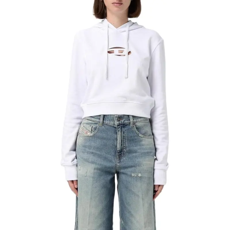 DIESEL Oval D Logo Embroidered Hoodie-5