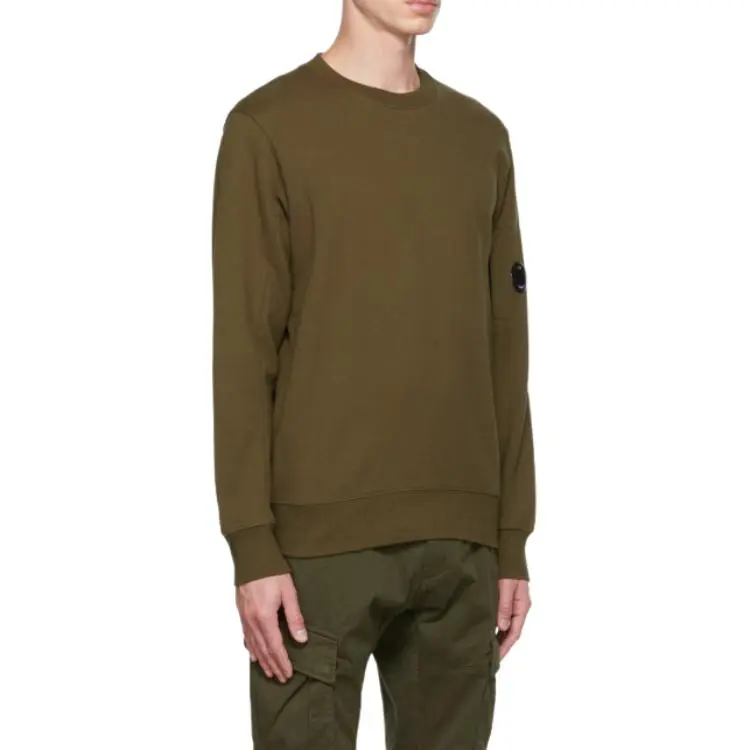 C.P.Company Diagonal Raised Fleece Crewneck Lens Sweatshirt-3