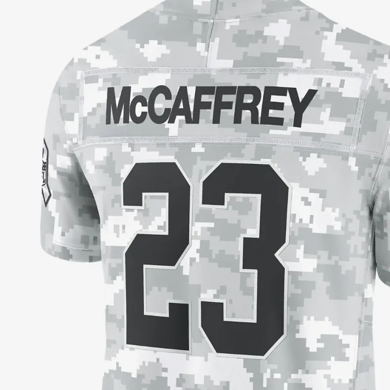 Nike Christian McCaffrey San Francisco 49ers Salute To Service Men's Nike Dri FIT Nfl Limited Jersey-2